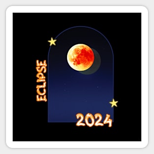 Total Eclipse Over Little Rock, Arkansas - 2024 Sticker